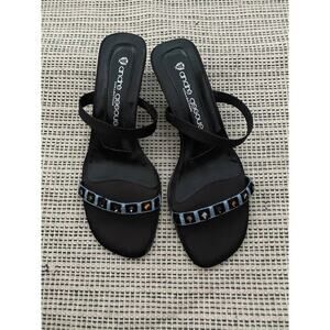 Andre Assous Black Strappy Sandal | Size 7.5